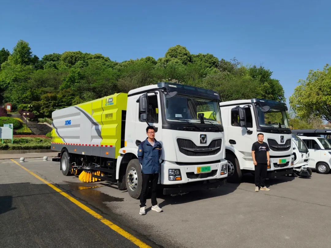 “綠”見安徽！徐工新能源產(chǎn)品亮相銅陵市道路清掃保潔現(xiàn)場會