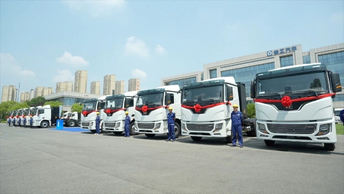 目的地：大西北！100臺徐工新能源重卡滿電啟程