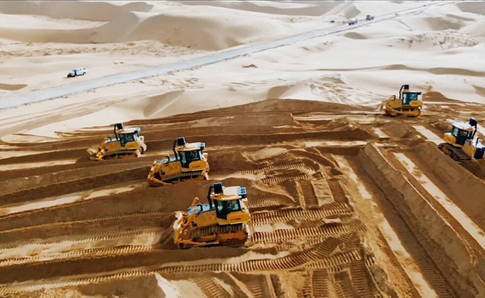 沙漠施工五大難題？徐工D170LGP沙漠型推土機硬核破解！
